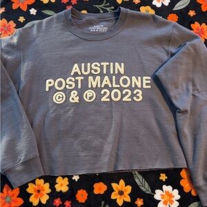 Post Malone Gray Sweatshirt SZ S